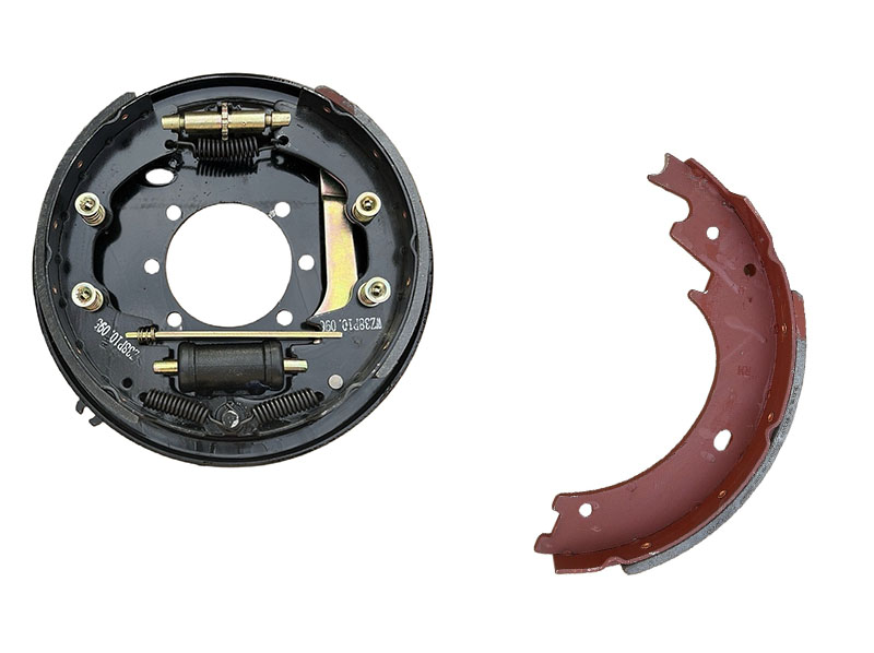 Drum brake shoe set